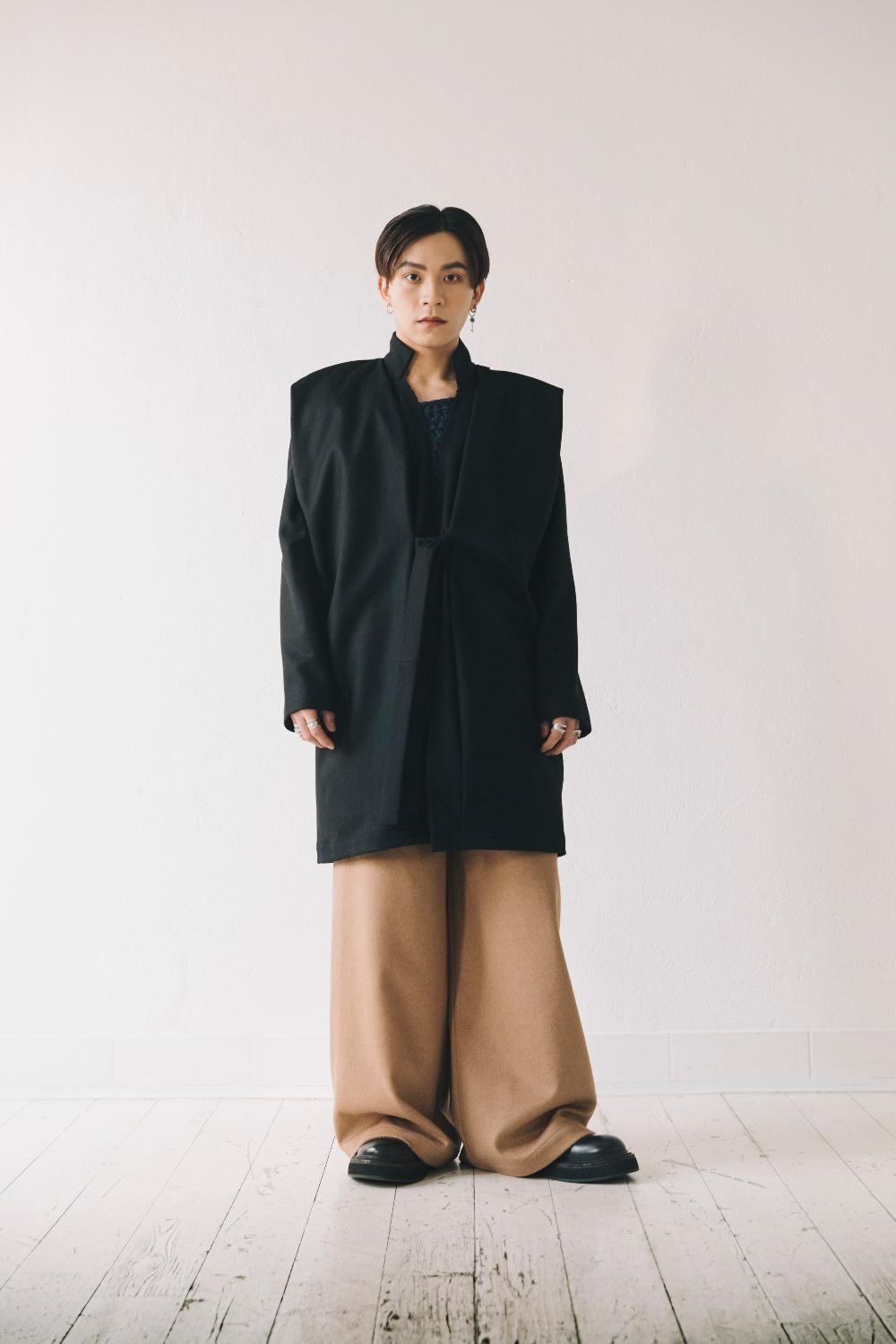 ﻿Zerobarracento MICHIYUKI midi coat Saldi Di Fabbrica