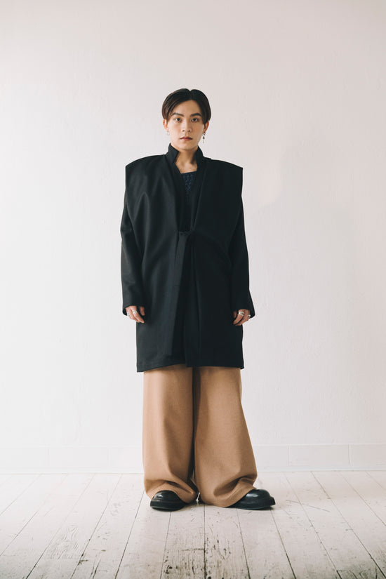 ﻿Zerobarracento MICHIYUKI midi coat Saldi Di Fabbrica