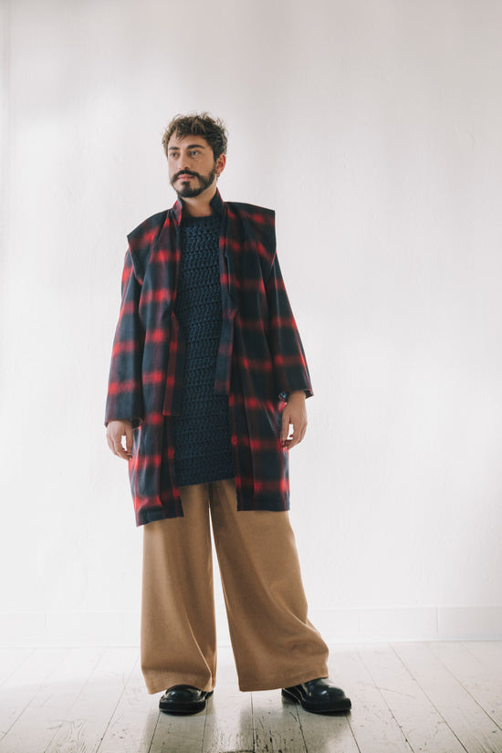 ﻿Zerobarracento MICHIYUKI midi coat Saldi Di Fabbrica