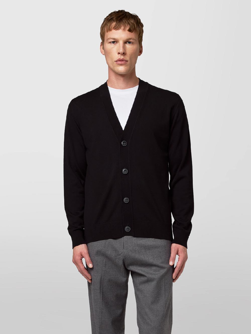 Alpha studio CARDIGAN TOPPE IN MERINOS Italia