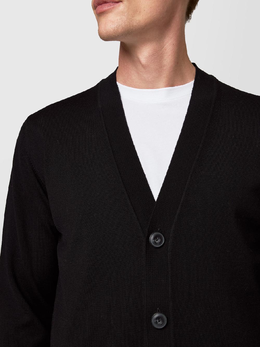 Alpha studio CARDIGAN TOPPE IN MERINOS Italia