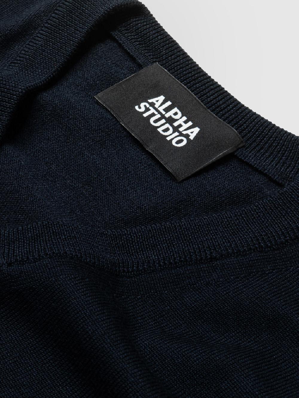 Alpha studio SCOLLO V IN MERINOS Nuovo