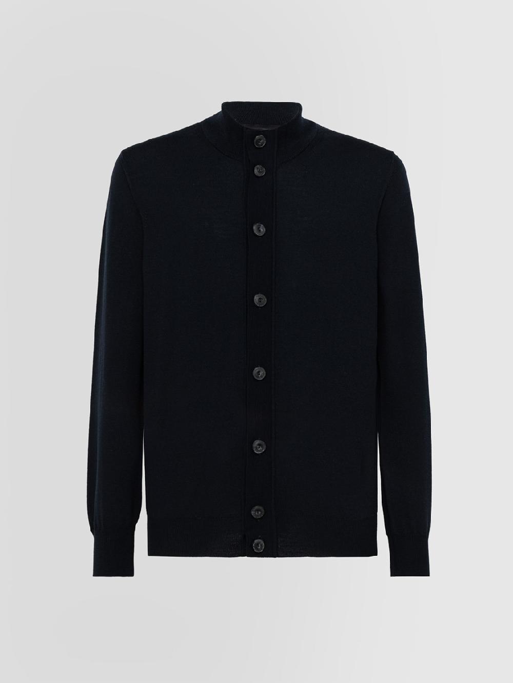 Alpha studio BLOUSON IN MERINOS CON BOTTONI Qualità