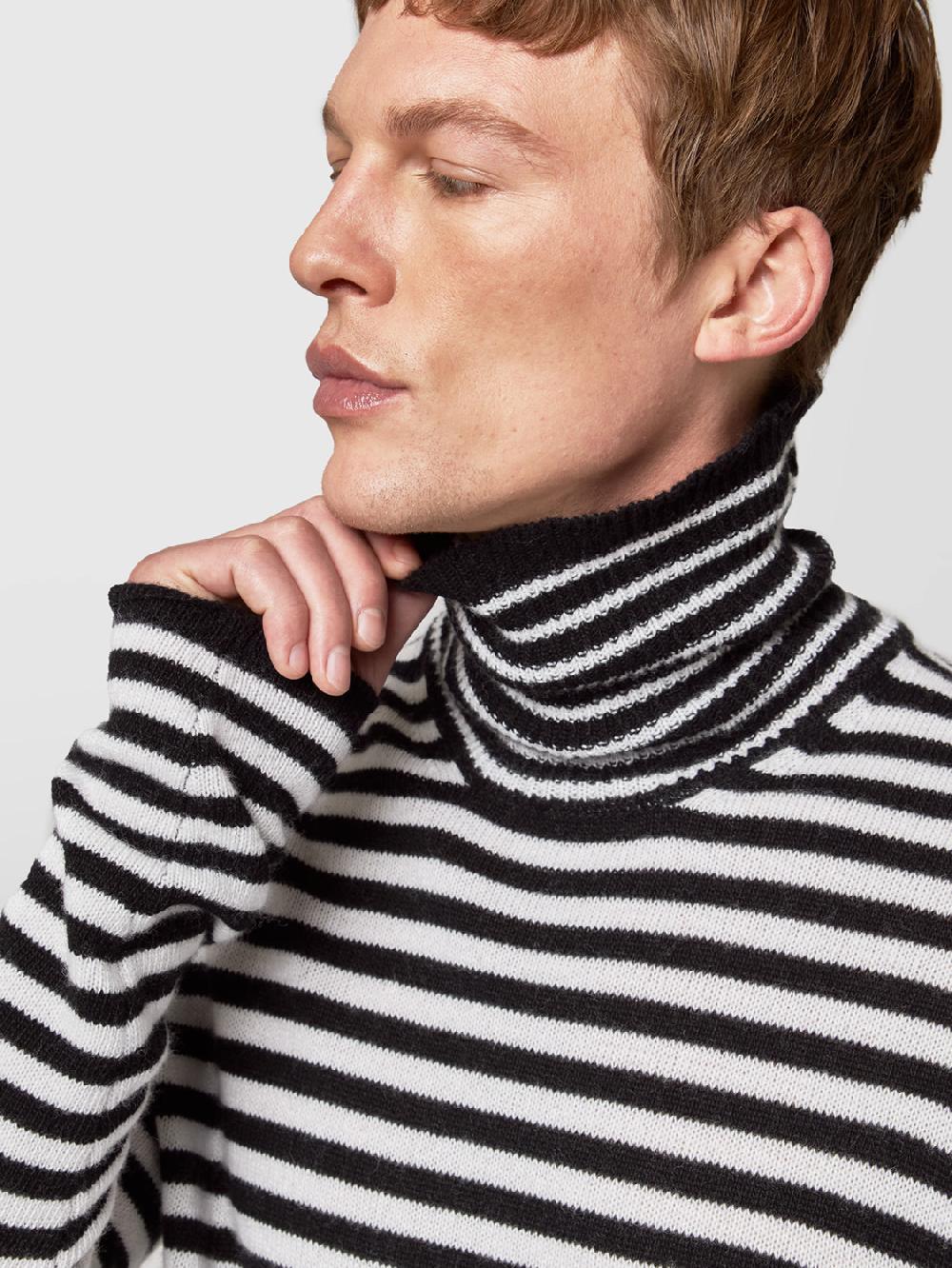 Alpha studio LUPETTO RIGATO IN LANA E CASHMERE Vendite Flash