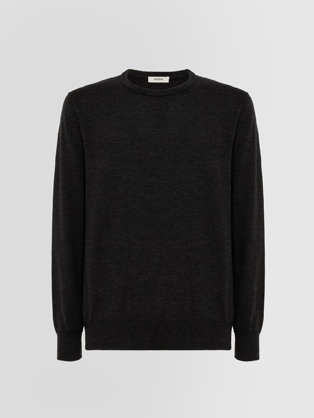 Alpha studio GIROCOLLO IN MERINOS E CASHMERE Qualità Garantita