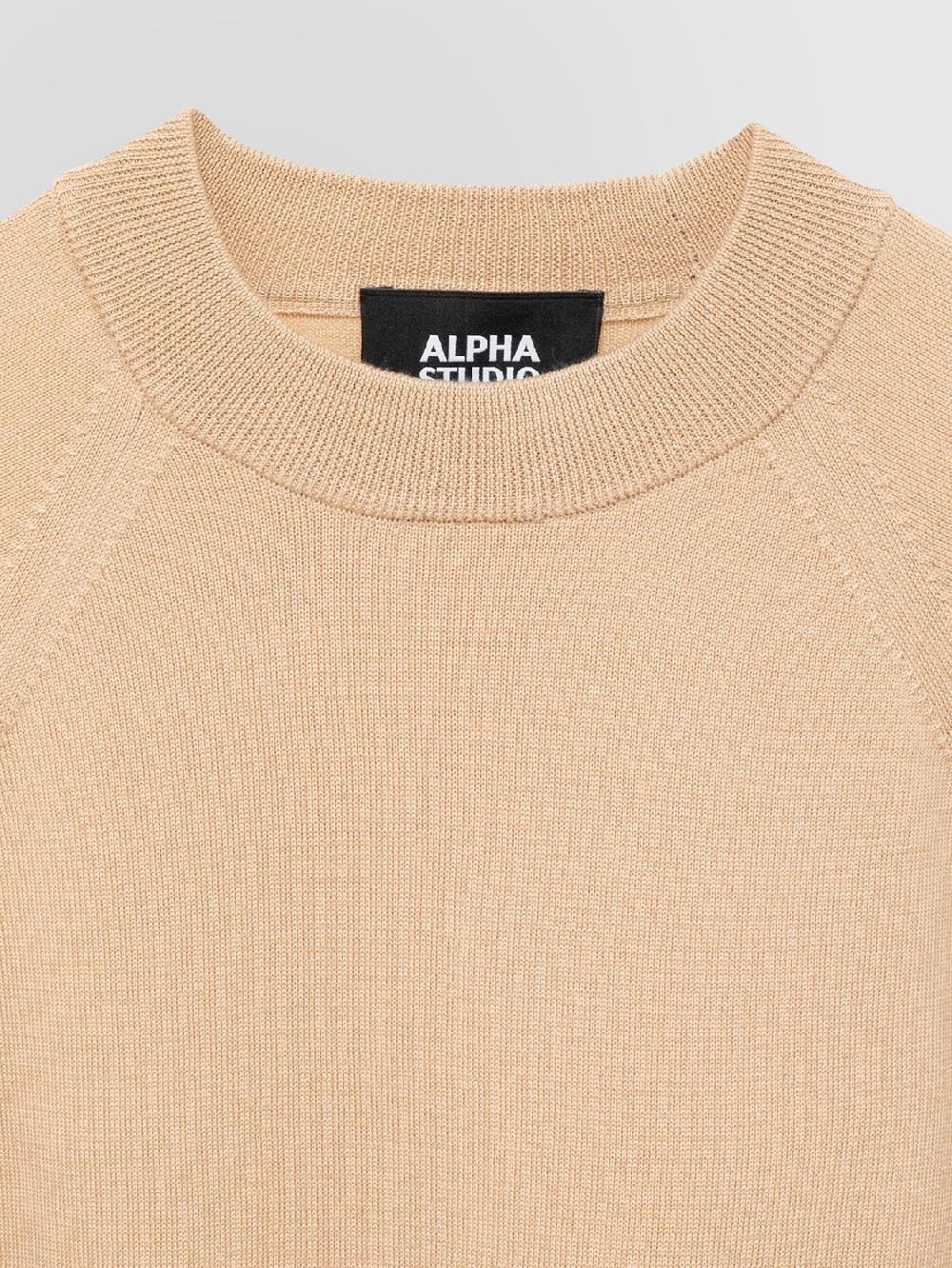 Alpha studio GIROCOLLO M/L RASATO RAGLAN Consegna Veloce