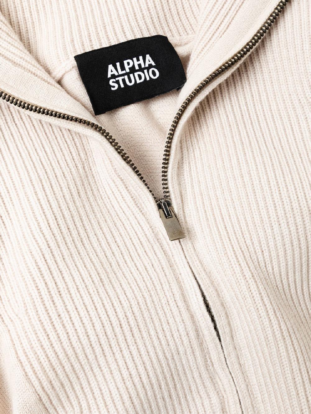 Alpha studio LUPETTO ZIP PONCHO RASATO Convenienza