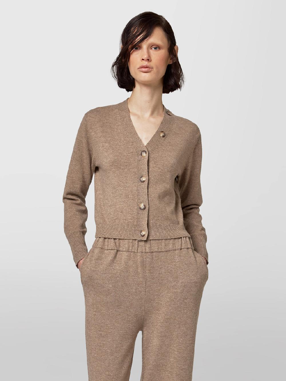 Alpha studio CARDIGAN CROPPED FIT M/L RASATO 2025