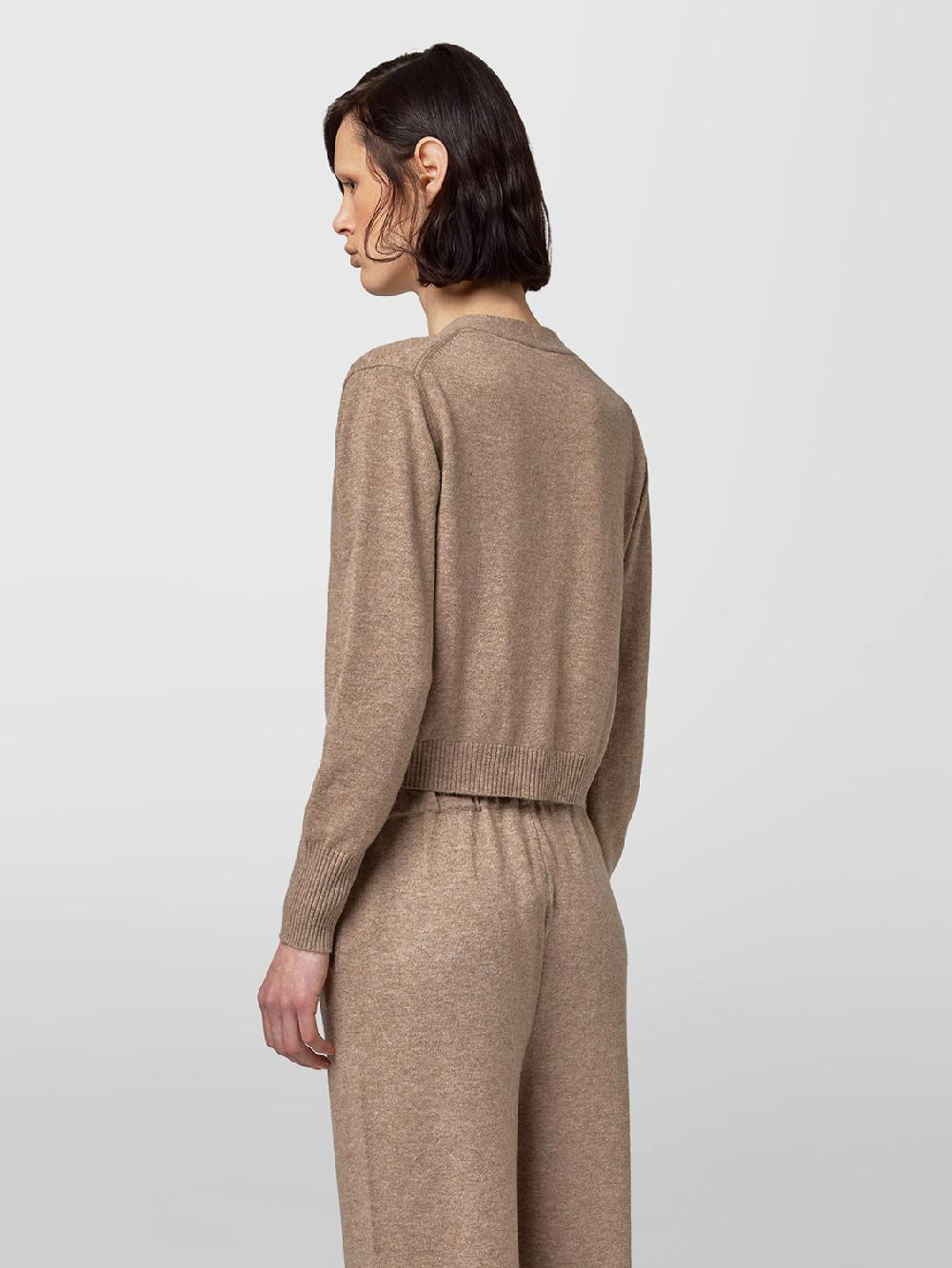 Alpha studio CARDIGAN CROPPED FIT M/L RASATO 2025