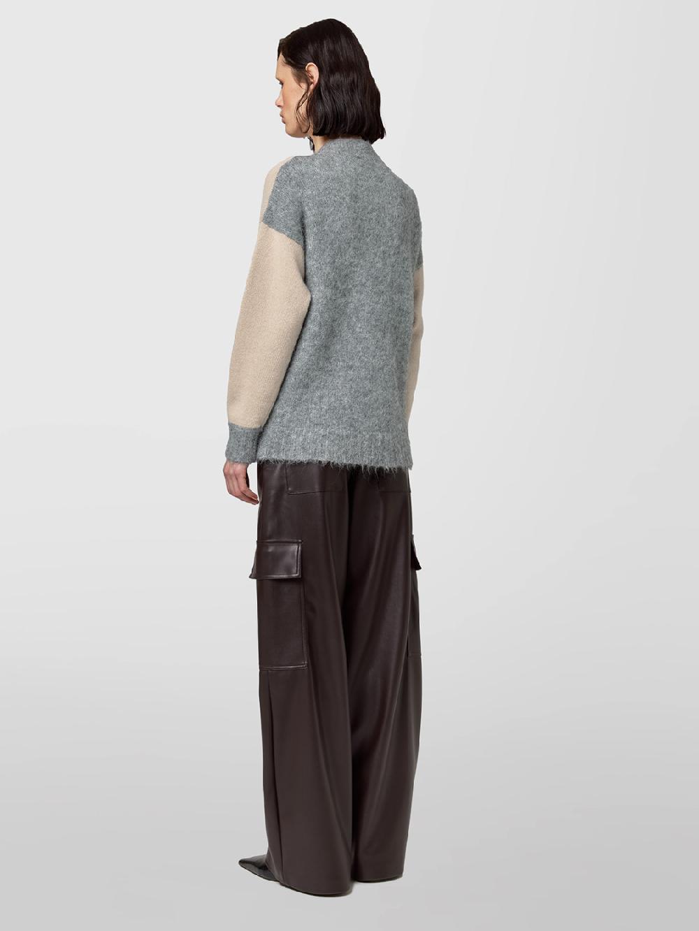 Alpha studio CARDIGAN M/L RASATO BI-MATERIALE Promozione Limitata