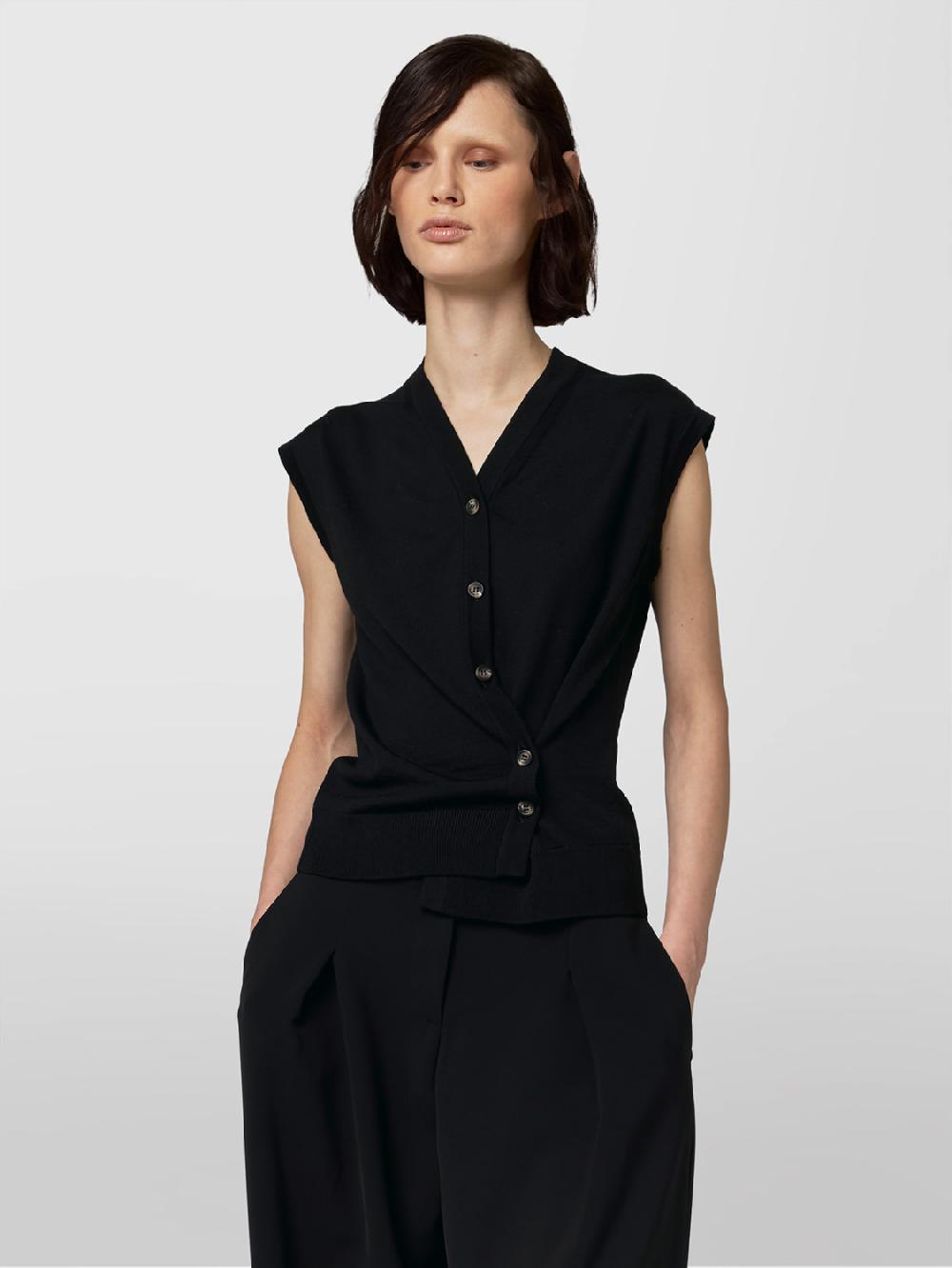 Alpha studio GILET RASATO Sottocosto
