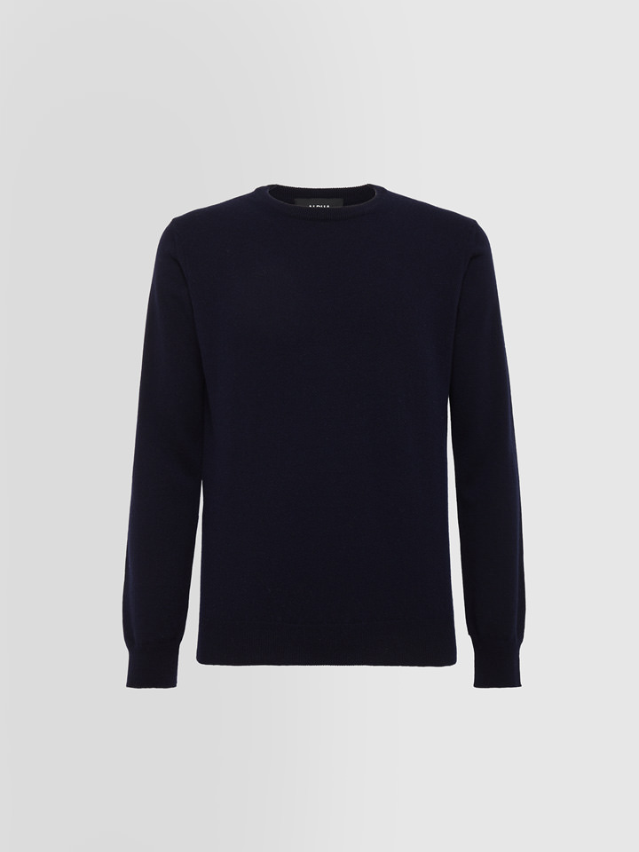 Alpha studio GIROCOLLO BASIC IN CASHMERE In Saldo