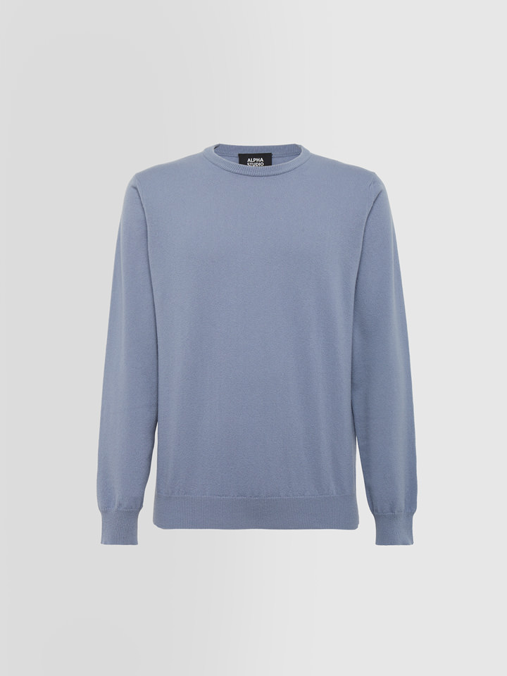 Alpha studio GIROCOLLO BASIC IN CASHMERE Moda