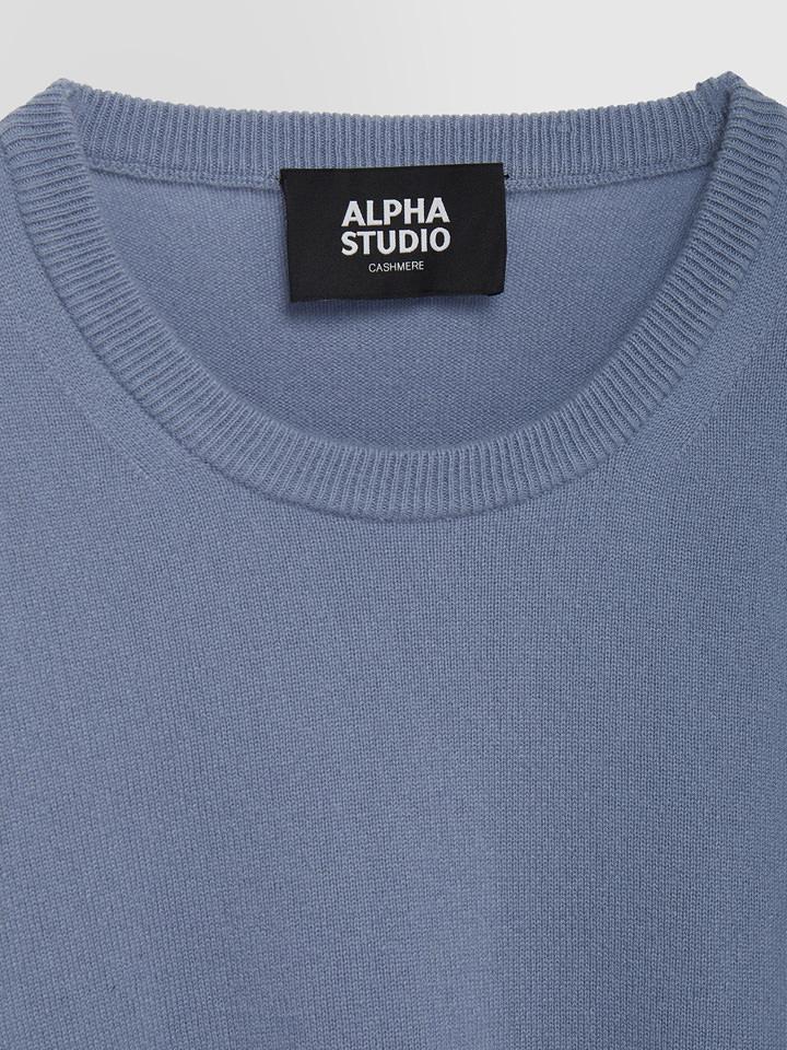 Alpha studio GIROCOLLO BASIC IN CASHMERE Moda
