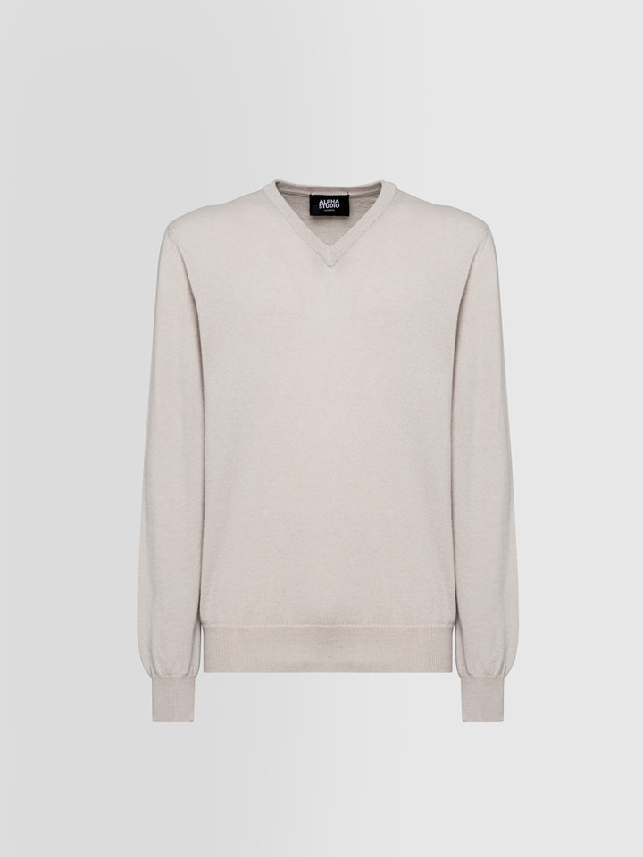 Alpha studio SCOLLO A V BASIC IN CASHMERE Italy