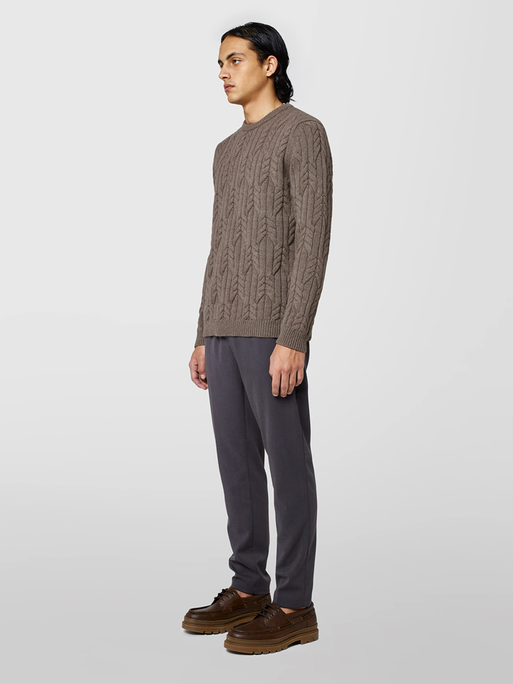 Alpha studio GIROCOLLO IN CASHMERE TRECCIA 2025