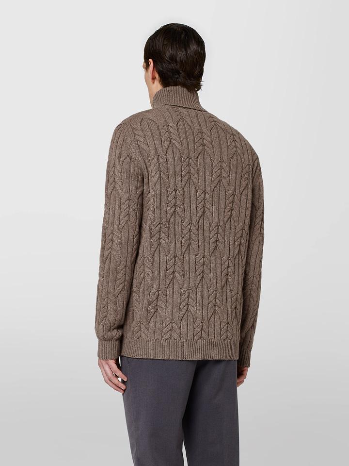 Alpha studio CICLISTA IN CASHMERE TRECCIA Nuova