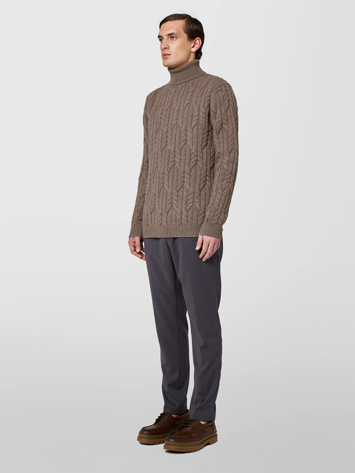 Alpha studio CICLISTA IN CASHMERE TRECCIA Nuova